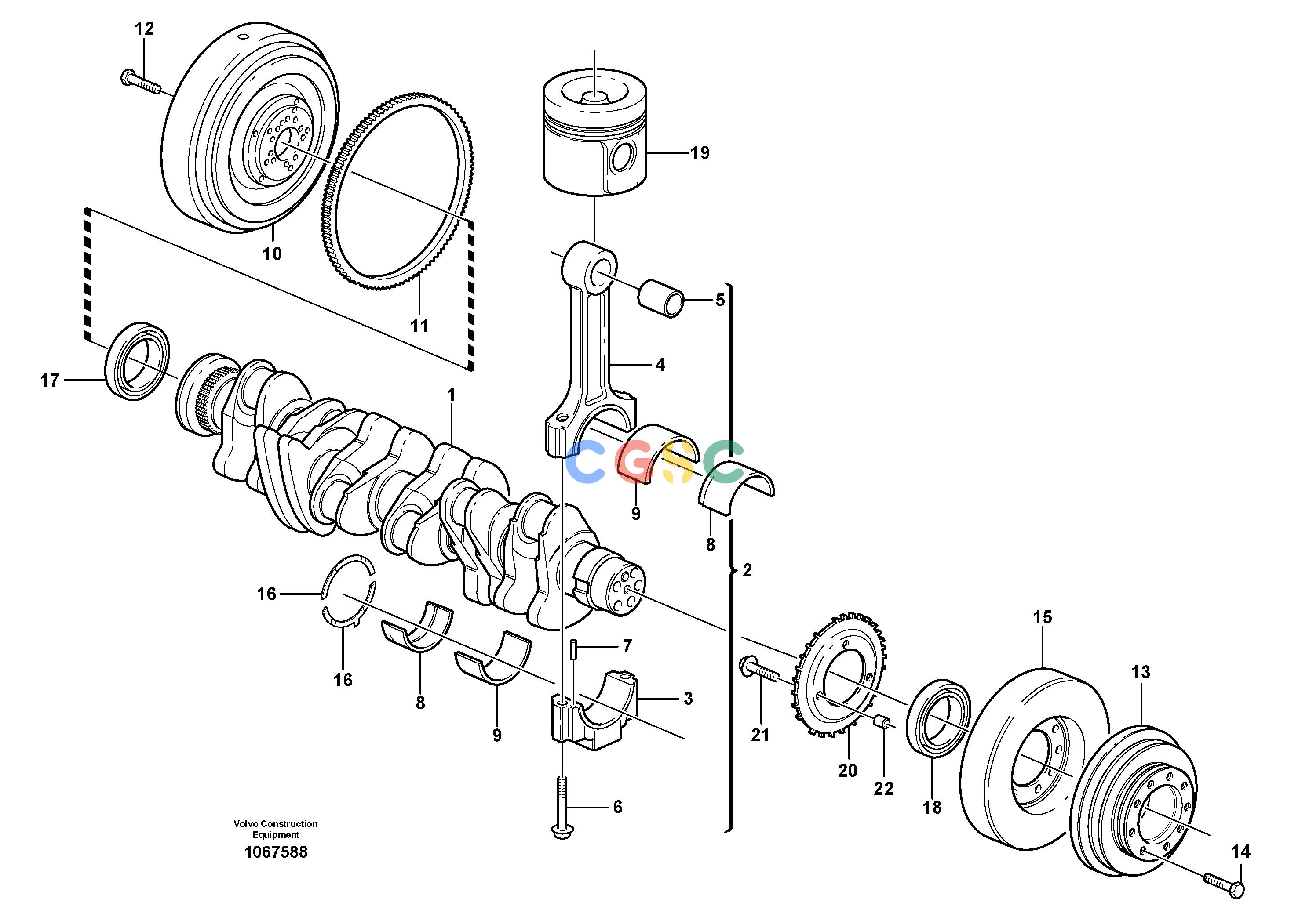 沃尔沃零件查询EC290B Crankshaft and related partsNone8277459 S/N -10972-8278906 S/N 10973-NoneNoneNoneAutodata Volvo online