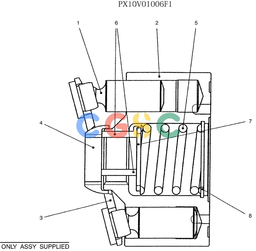 纽荷兰零件查询(E35SR) - COMPACT CRAWLER EXCAVATOR ASN PX13-15001 (N6TN61732) (NA) (1/06-) (07-023) - ROTARY ASSY New Holland Constructuion