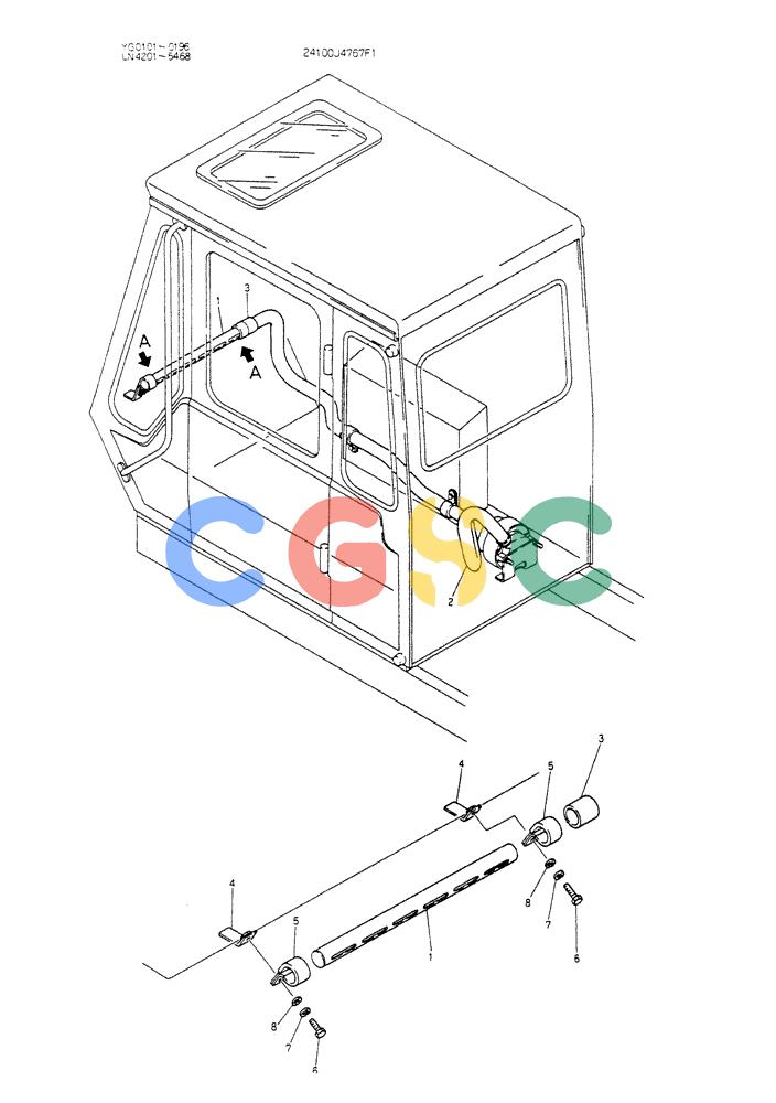神钢零件查询(K907CLC) - EXCAVATOR BTW YG0101 - YG0500 (1/85-12/03) (08-034) - DEFROSTER ASSY Kobelco