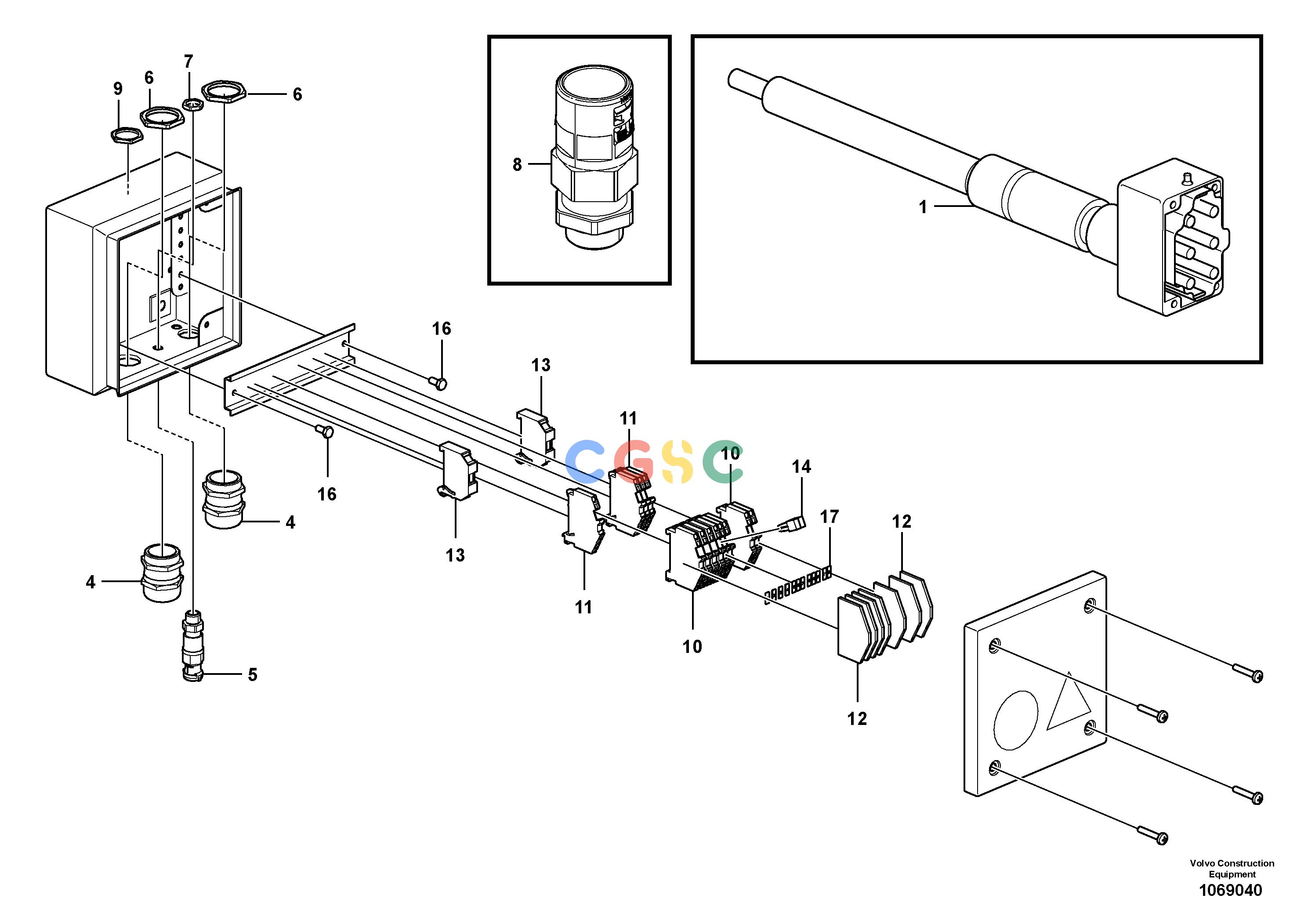 沃尔沃零件查询OMNI 1000 Distributor box Basic ScreedOMNI 1000, P7110/7170 NoneNoneNoneAutodata Volvo online