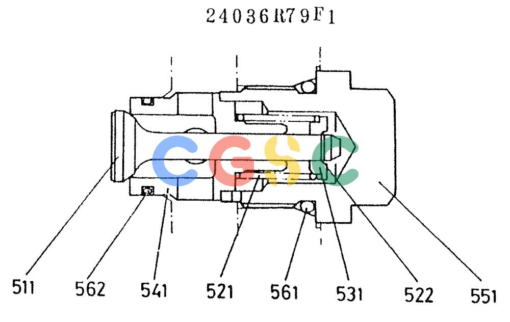 神钢零件查询(K907LC) - MARK II EXCAVATOR ASN YQ0565 (GLOBAL) (1/87-12/03) (11-067) - CHECK VALVE, ANTI (24036R79F1) Kobelco