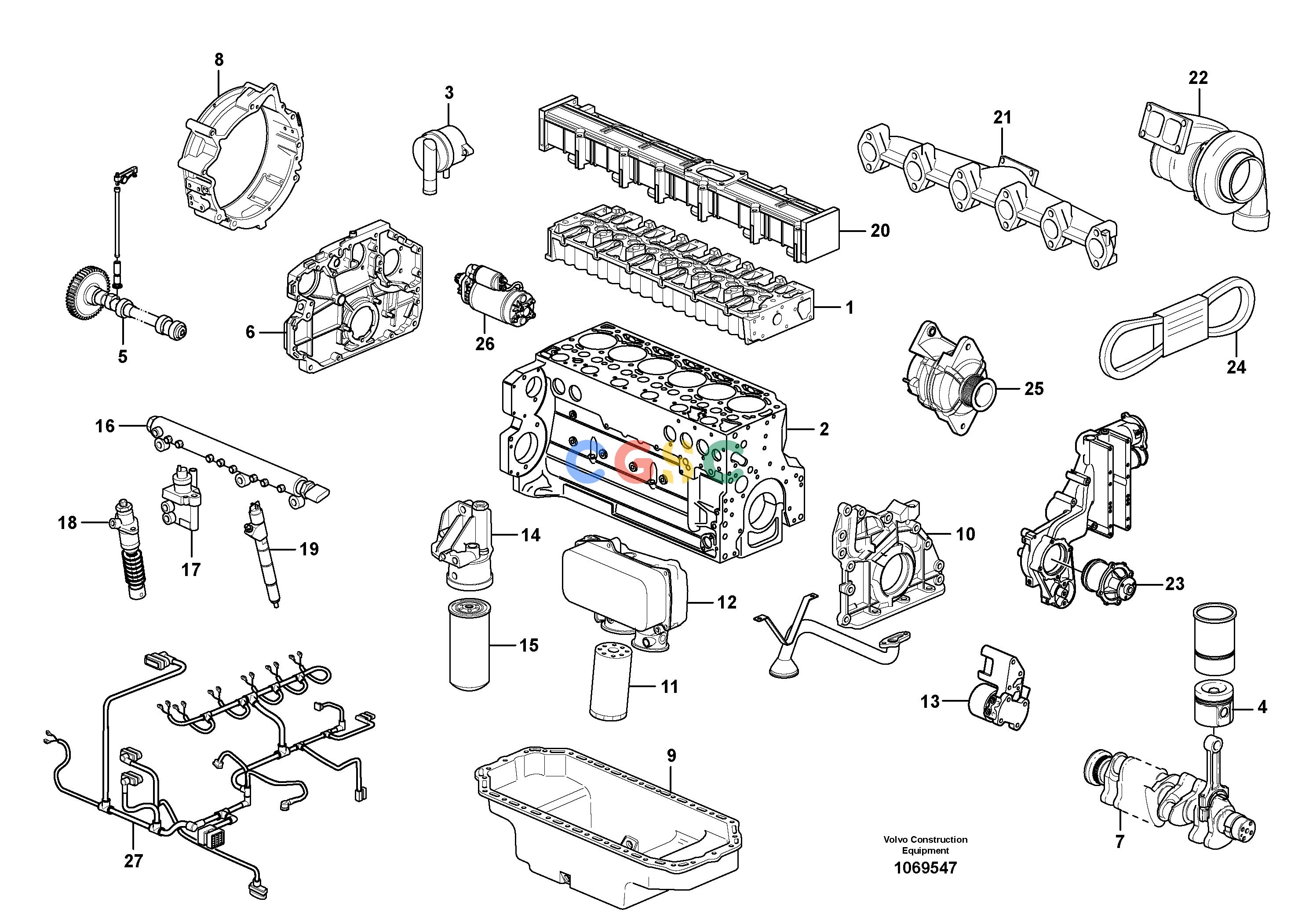 沃尔沃零件查询P6870/5870/5770C ABG EngineP6870/5870/5770C ABG S/N 800000 - NoneNone12765298Autodata Volvo online