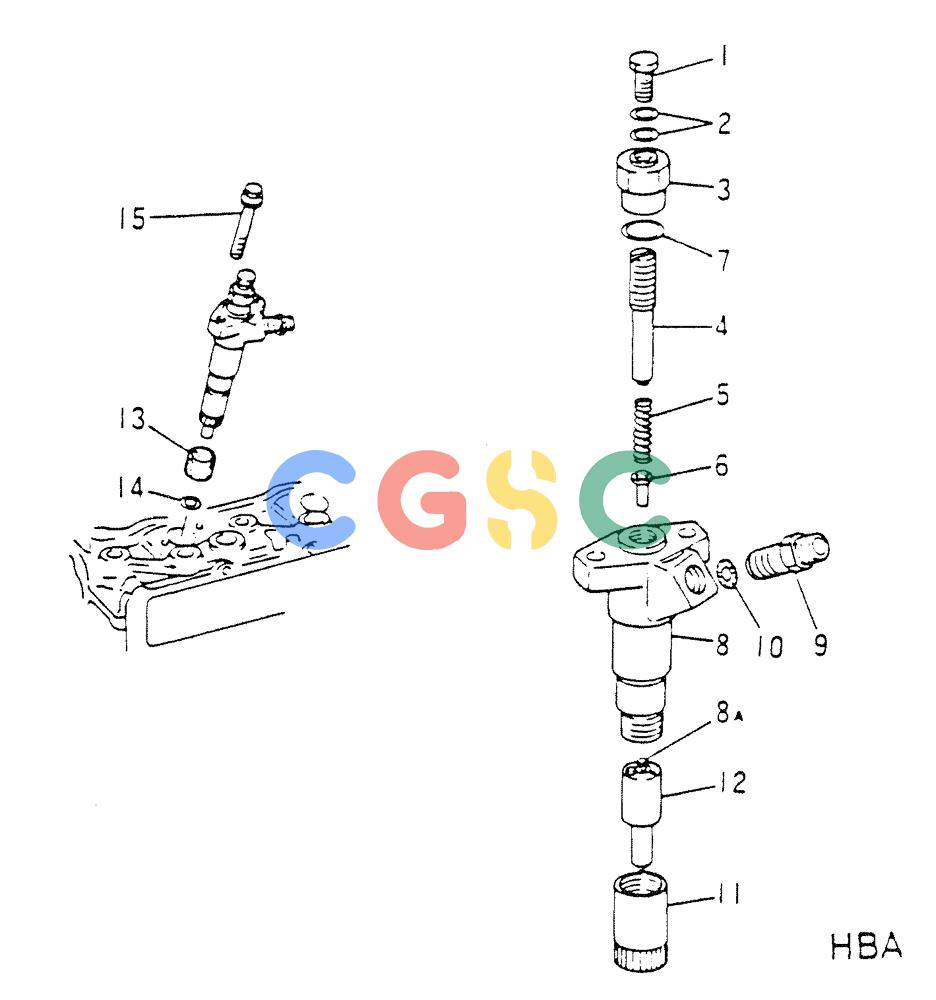 神钢零件查询(6D16-T) - MITSUBISHI DIESEL ENGINE - K907 & MD180LC (1/87-12/06) (03-018) - FUEL INJECTION NOZZLE Kobelco
