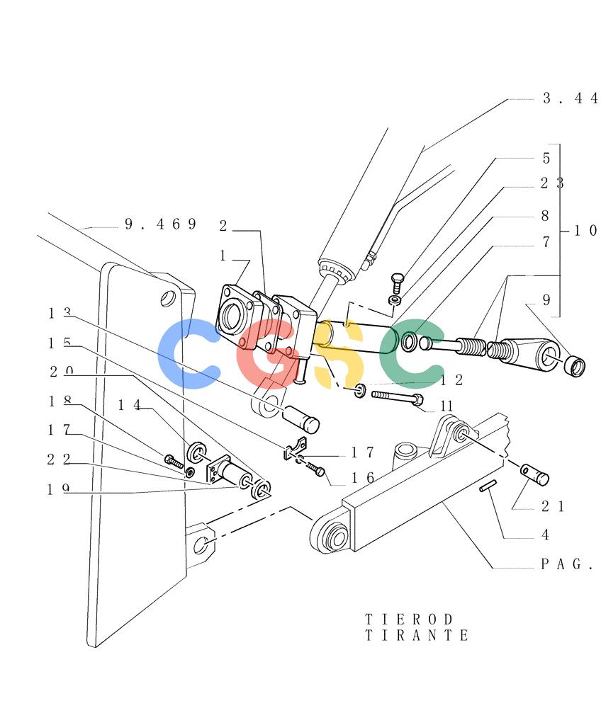 纽荷兰零件查询(D150) - CRAWLER DOZER (1/05-) (9.467[02]) - PUSHBEAMS AND STRUTS (HSU) - CYLINDER - OPTIONAL CODE 774186021 - VERSION (04) New Holland Constructuion