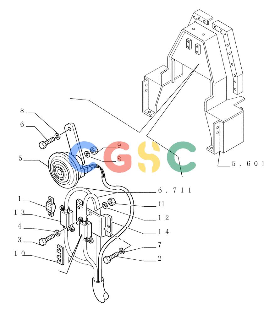 纽荷兰零件查询(DC150.B) - CRAWLER DOZER TIER 2 (3/03-) (6.712[02]) - ELECTRIC COMPONENTS New Holland Constructuion