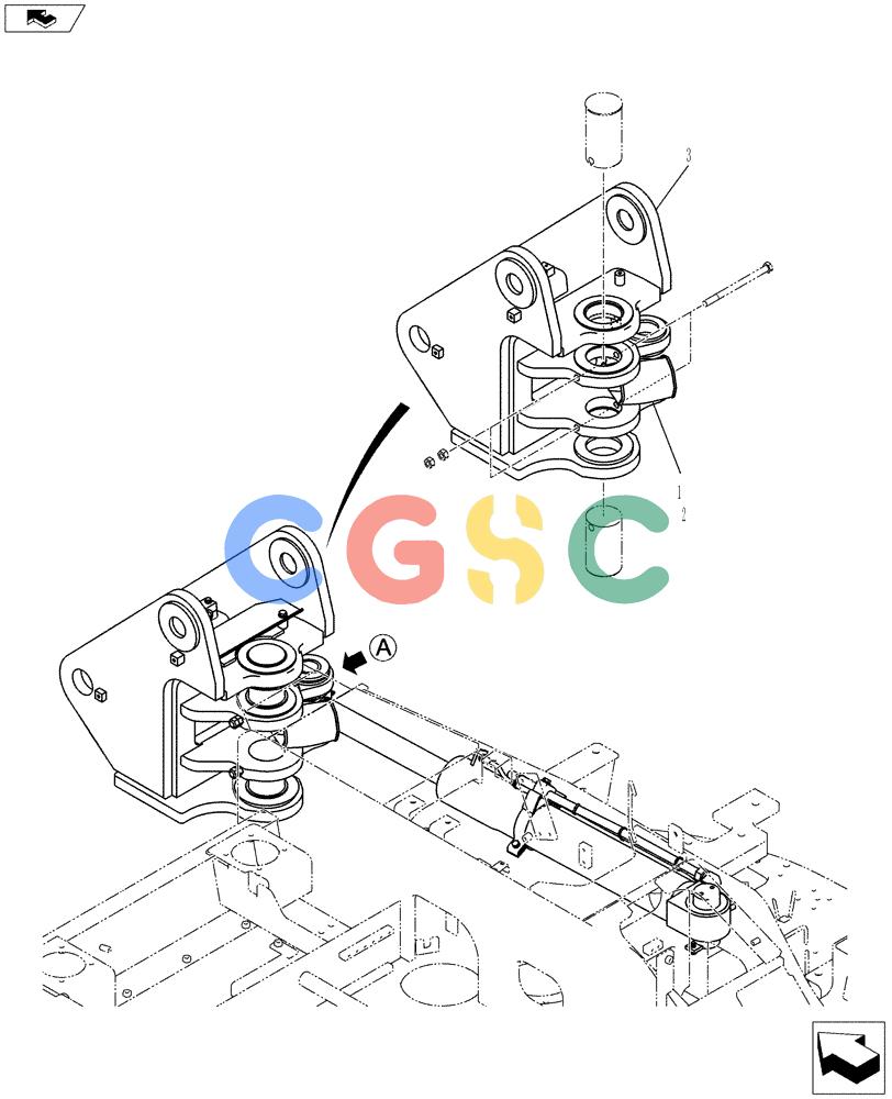 纽荷兰零件查询(E80BMSR) - COMPACT CRAWLER EXCAVATOR ASN LF06-04501 (NBTA18037) (01-031[01]) - SWING BRACKET GROUP New Holland Constructuion