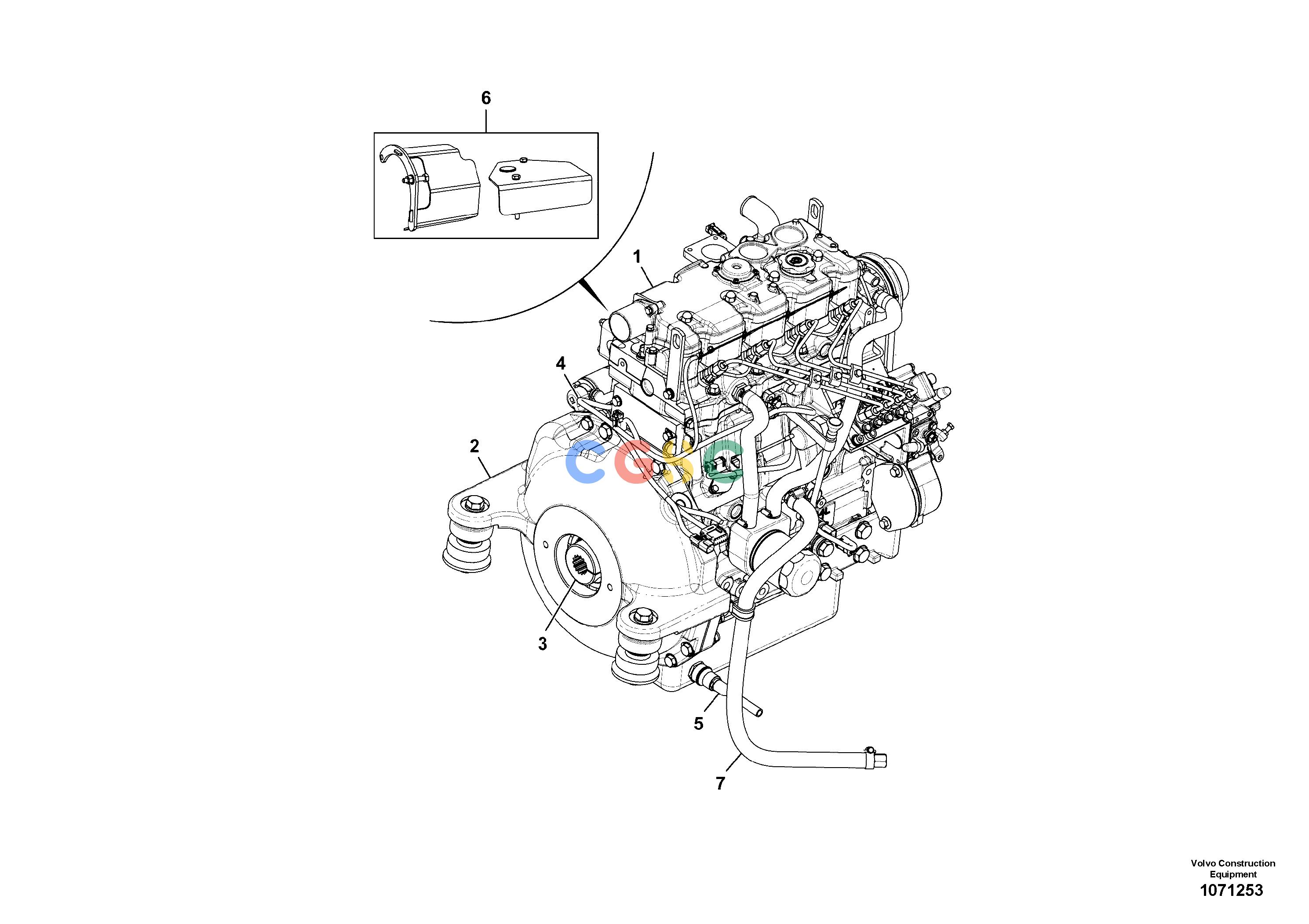 沃尔沃零件查询MC60C-MCT95C Engine installation assembliesNone NoneNone36KW, ROWAutodata Volvo online