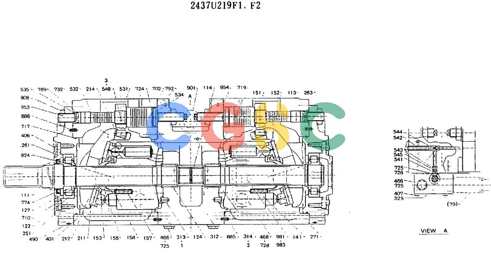 神钢零件查询(MD450BLC) - EXCAVATOR BTW TS0201 - TS0394 (1/80-12/06) (11-024) - PUMP ASSY Kobelco
