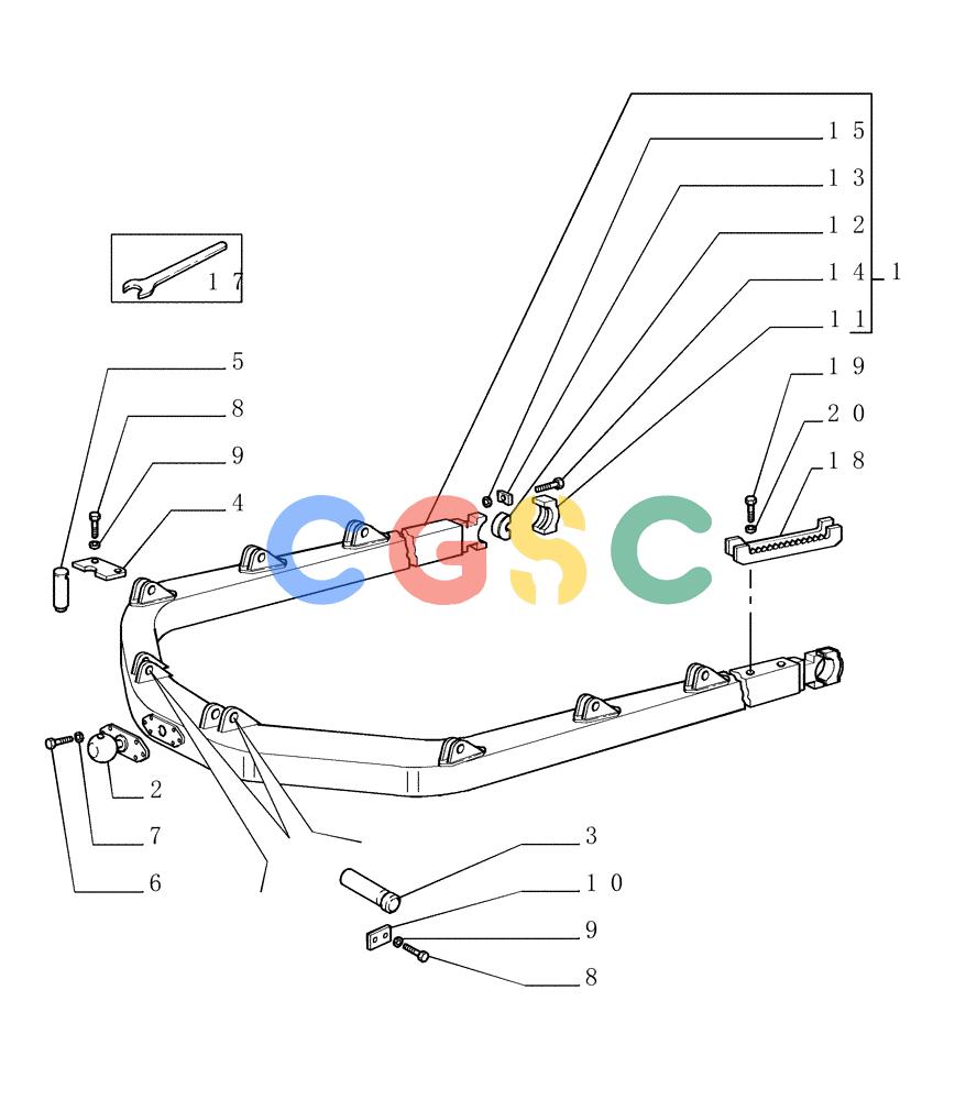 纽荷兰零件查询(DC180.B) - CRAWLER DOZER TIER 2 (3/03-) (9.473[01]) - C-FRAME - MACHANIC TILT LT - OPTIONAL CODE 76092025 - VERSION (01) New Holland Constructuion
