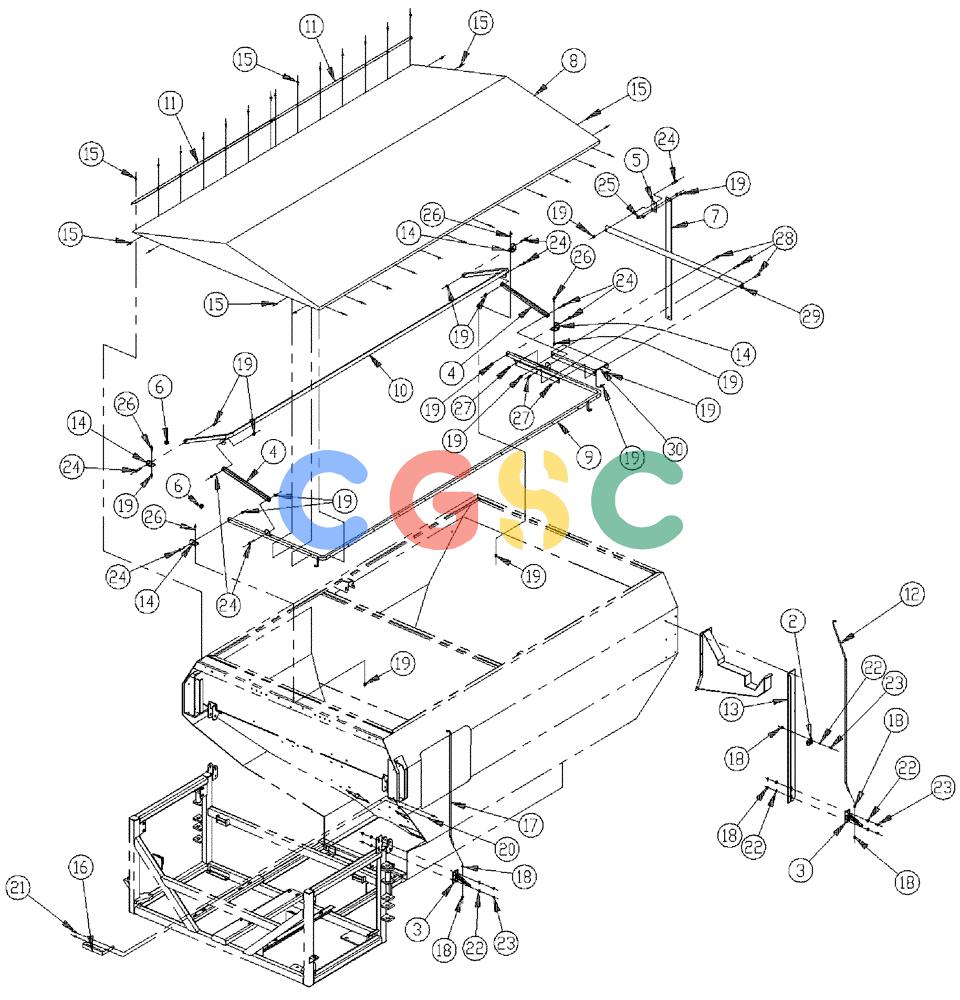 凯斯零件查询(438) - FLEX-AIR APPLICATOR - 1999 (2/99-3/03) (23-001) - FLIPTOP GROUP, MID Case Agriculture