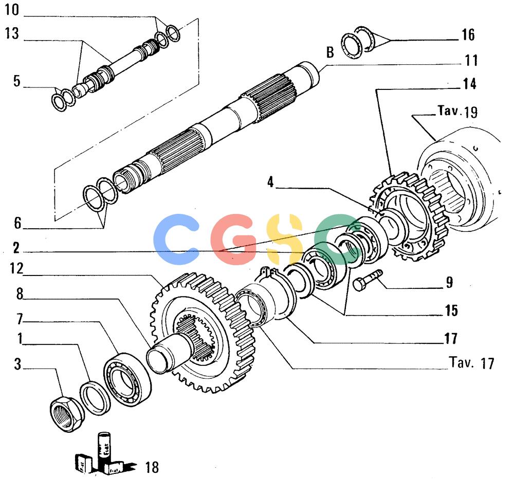 纽荷兰零件查询(FL14E) - CRAWLER LOADER (B2.01[021]) - TRANSMISSION New Holland Constructuion