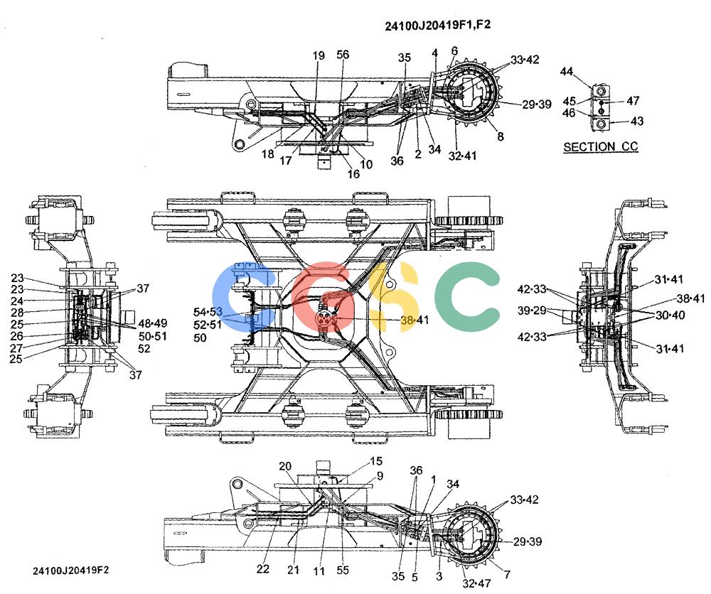 神钢零件查询(ED180) - BLADE RUNNER EXCAVATOR/DOZER ASN YLU0001 (1/99-12/01) (07-009[02]) - LOWER HYDRAULICS LINES Kobelco