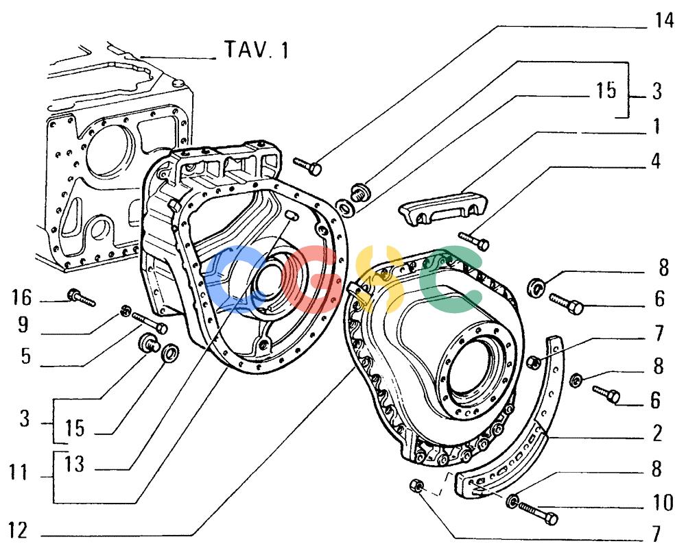 纽荷兰零件查询(FD14E) - CRAWLER DOZER (1.2770[002]) - REAR TRANSMISSION-REAR HOUSING New Holland Constructuion