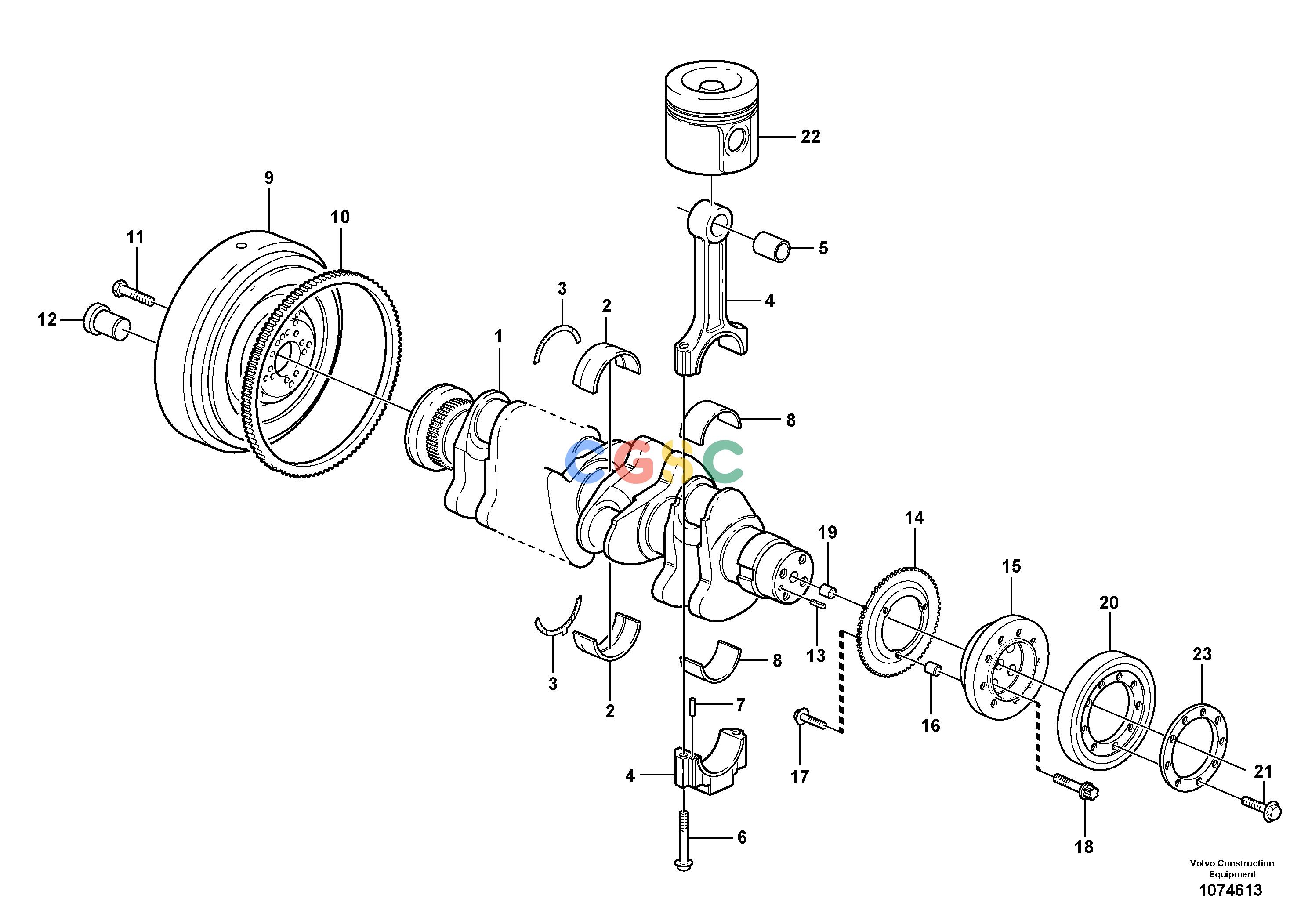 沃尔沃零件查询P8720B Crankshaft and related partsP8720B ABG S/N 702170 - NoneNoneNoneAutodata Volvo online