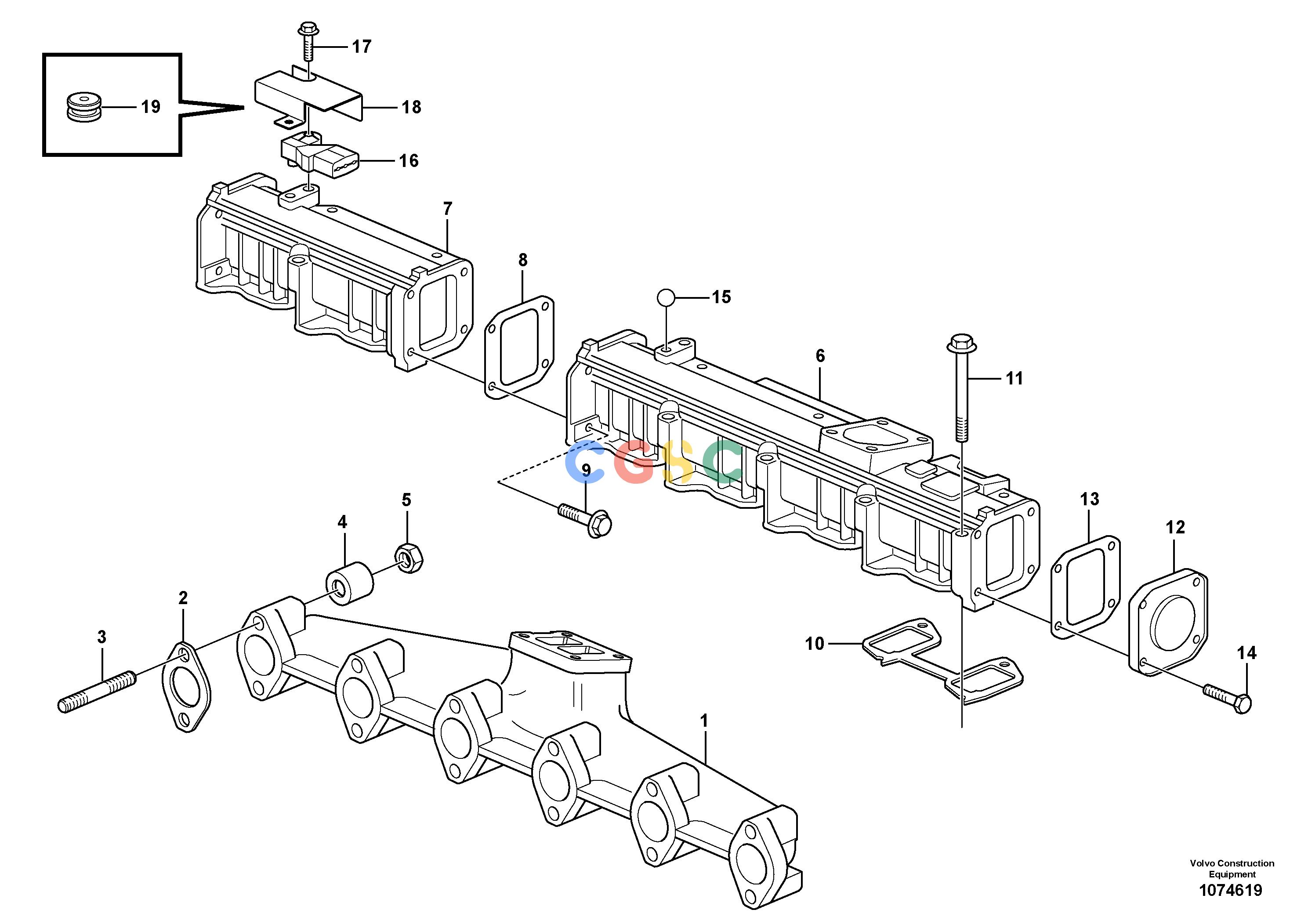 沃尔沃零件查询P8720B Inlet manifold and exhaust manifoldP8720B ABG S/N 702170 - NoneNoneNoneAutodata Volvo online