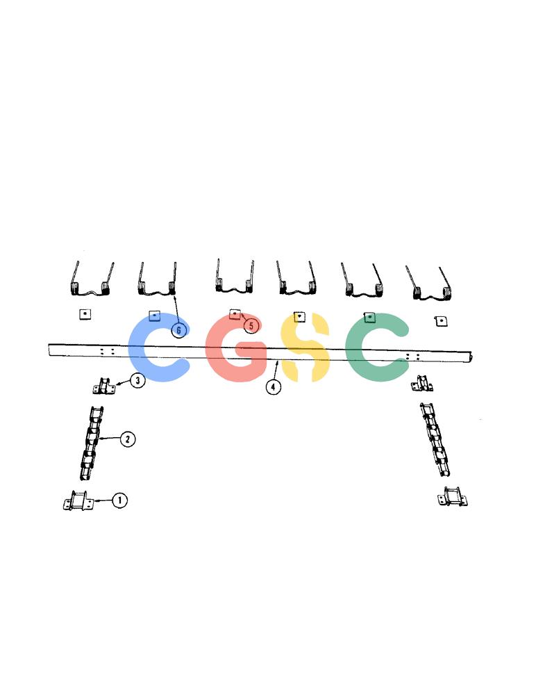 凯斯零件查询(133) - CASE TWINE TIE RECTANGULAR BALER (1/57-12/62) (48[A]) - PICKUP RAKE Case Agriculture