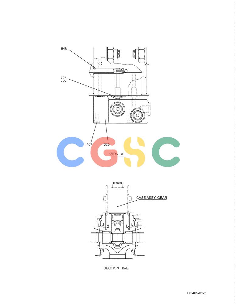 纽荷兰零件查询(E215B) - CRAWLER EXCAVATOR - TIER 3 (ROPS CAB) ASN NBDA21800 (6/13-) (07-019[00]) - PUMP ASSY YN10V00043F1 (HC4050) PAGE 2 OF 2 New Holland Constructuion