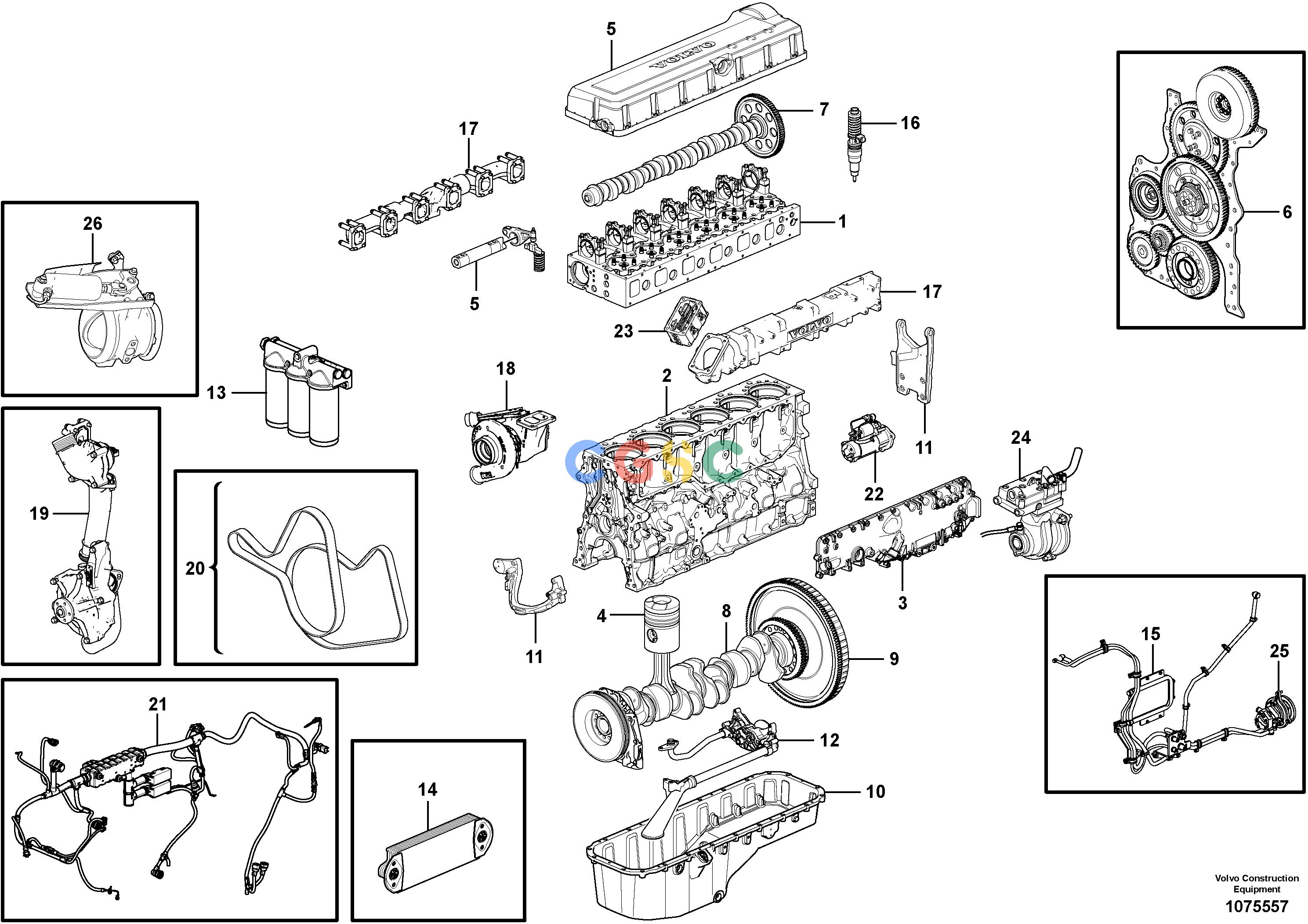 沃尔沃零件查询A60H EngineNone NoneNone11371490Autodata Volvo online