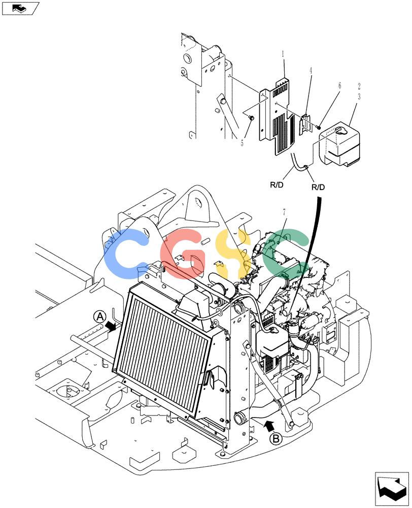 纽荷兰零件查询(E80BMSR) - COMPACT CRAWLER EXCAVATOR ASN LF06-04501 (NBTA18037) (01-008[01]) - RADIATOR GROUP New Holland Constructuion