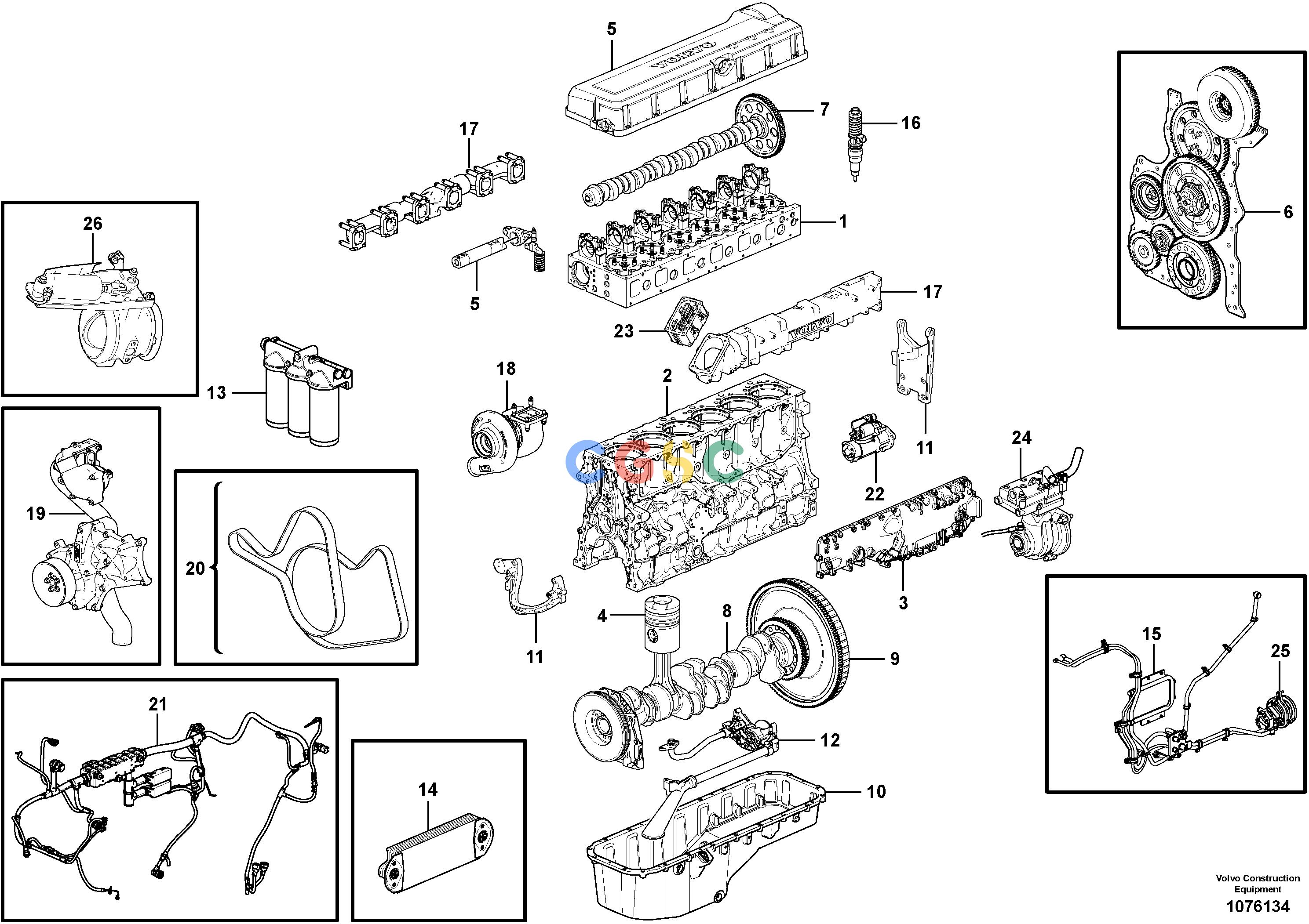 沃尔沃零件查询A25G EngineNone NoneNone11371614Autodata Volvo online