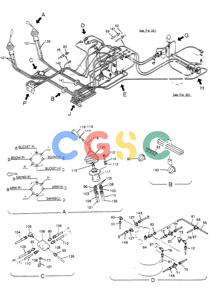 神钢零件查询(K912LC) - MARK II EXCAVATOR ASN YC-0301 (1/88-12/03) (03-004[01]) - REMOTE-CONTROL ASSY Kobelco