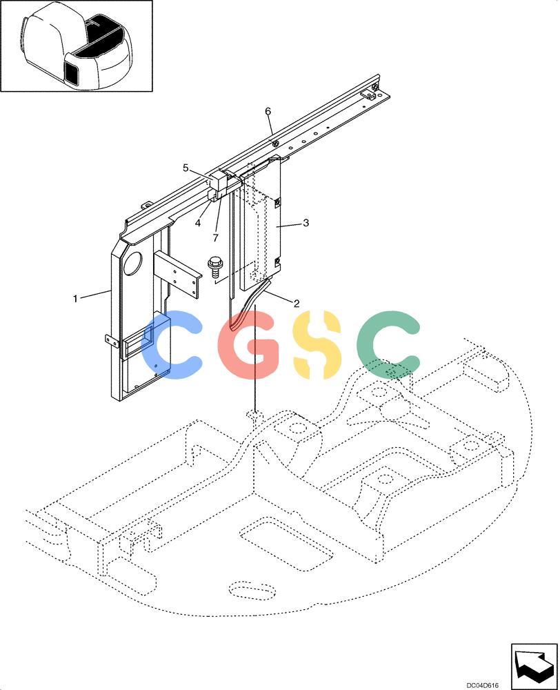纽荷兰零件查询(EH130) - CRAWLER EXCAVATOR (3/04-) (09 -07[00]) - BRACKET ASSY (YY21C01149F1) New Holland Constructuion