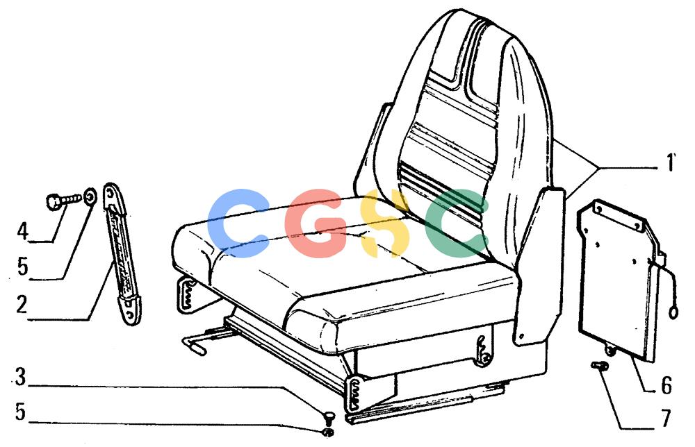 纽荷兰零件查询(FL14E) - CRAWLER LOADER (L6.01/2[001]) - DRIVER'S SEAT New Holland Constructuion
