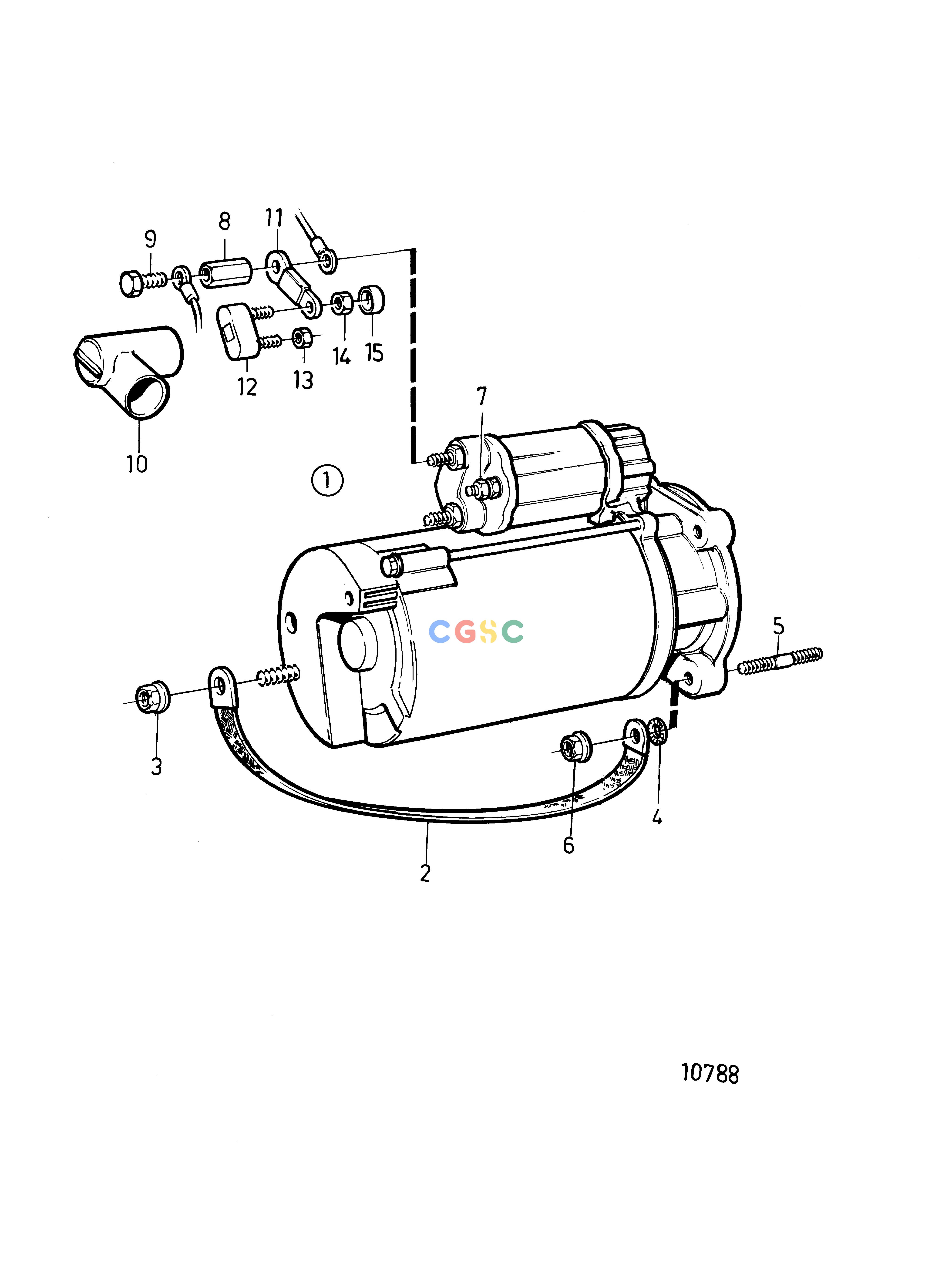 沃尔沃零件查询TMD41B; D41B; TAMD41B; AD41B; AD41BJElectrical SystemStarter Motor and Installation ComponentsEPC Volvo Penta Parts catalog