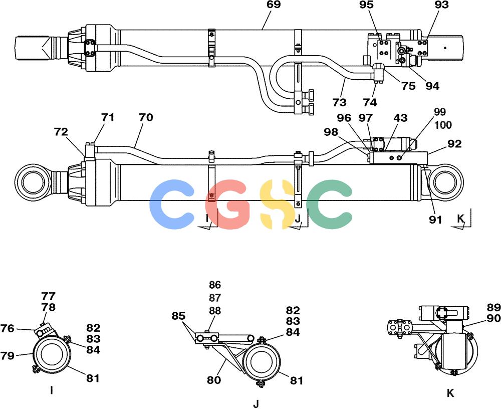 纽荷兰零件查询(E805) - CRAWLER EXCAVATOR (1/05-) (08-139-03[01]) - HYDRAULICS BOOM - RIGHT HAND - WITH LOAD HOLD New Holland Constructuion