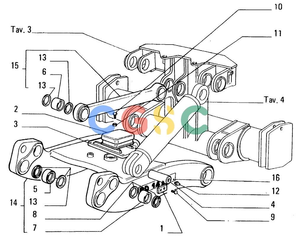 纽荷兰零件查询(FD14E) - CRAWLER DOZER (94.5220[002]) - RIPPER (PD)-FRAME New Holland Constructuion