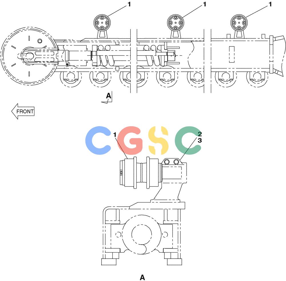 纽荷兰零件查询(E805) - CRAWLER EXCAVATOR (1/05-) (05-023-00[01]) - ROLLER UPPER New Holland Constructuion