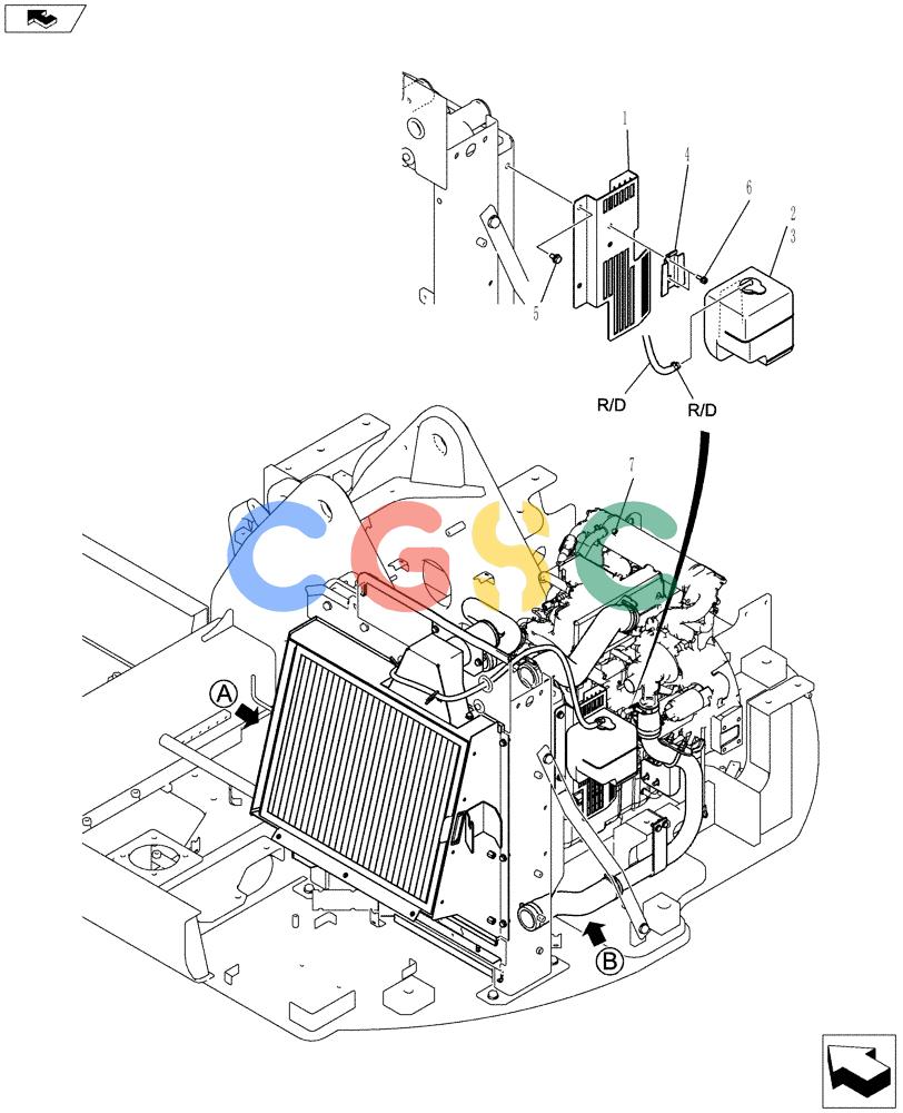纽荷兰零件查询(E70BSR) - COMPACT CRAWLER EXCAVATOR ASN YT06-18001 (01-008[01]) - RADIATOR GROUP New Holland Constructuion
