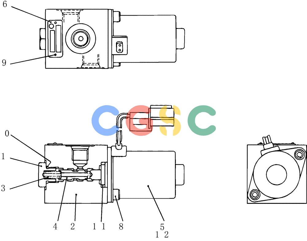 神钢零件查询(200-8) - EXCAVATOR S/N YN11-45001 - (1/06-12/09) (HC860-82-1) - VALVE ASSY SOLENOID Kobelco