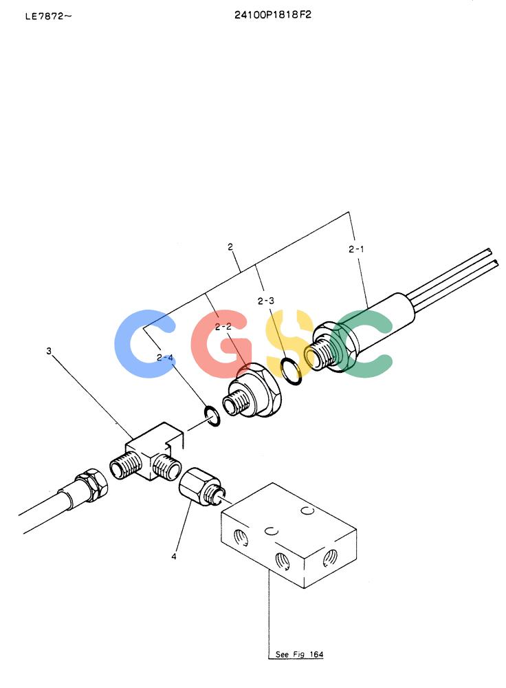 神钢零件查询(K903) - MARK II EXCAVATOR ASN LE7872 (1/88-12/03) (08-008) - SWITCH ASSY, PRESSURE-FOR NORTH EUROPE Kobelco