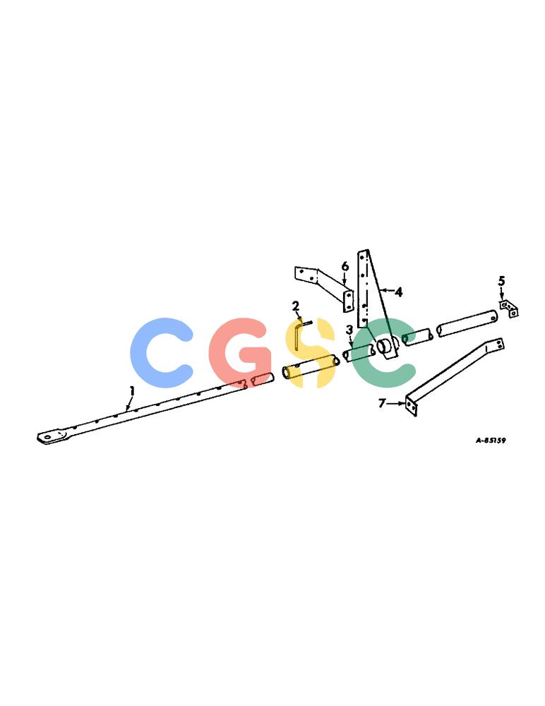 凯斯零件查询(420) - INTERNATIONAL HARVESTER RECTANGULAR BALER (1/71-12/76) (D-45) - TRAILER HITCH ATTACHMENT, SIDE MOUNTED, WHEN ORDERED Case Agriculture