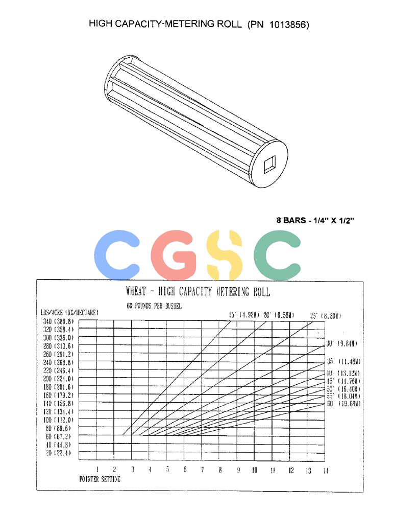 凯斯零件查询(3503) - CONCORD AIR SYSTEM (1/96-12/00) (D09) - HIGH CAPACITY-METERING ROLL (PN 1013856) Case Agriculture