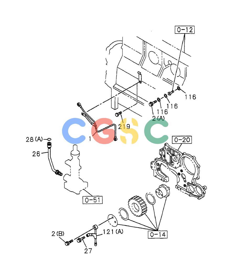 纽荷兰零件查询(EH80) - MIDI CRAWLER EXCAVATOR ASN LF04-02000 (N4TA18001 thru N4TA18010, ASN N5TA18011 -) (NA) (1/ (241) - OIL AND VACUUM PIPING, ENGINE New Holland Constructuion