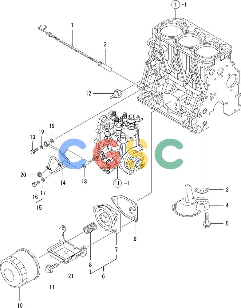 纽荷兰零件查询(E35SR) - COMPACT CRAWLER EXCAVATOR ASN PX13-15001 (N6TN61732) (NA) (1/06-) (08-009) - LUB. OIL SYSTEM New Holland Constructuion