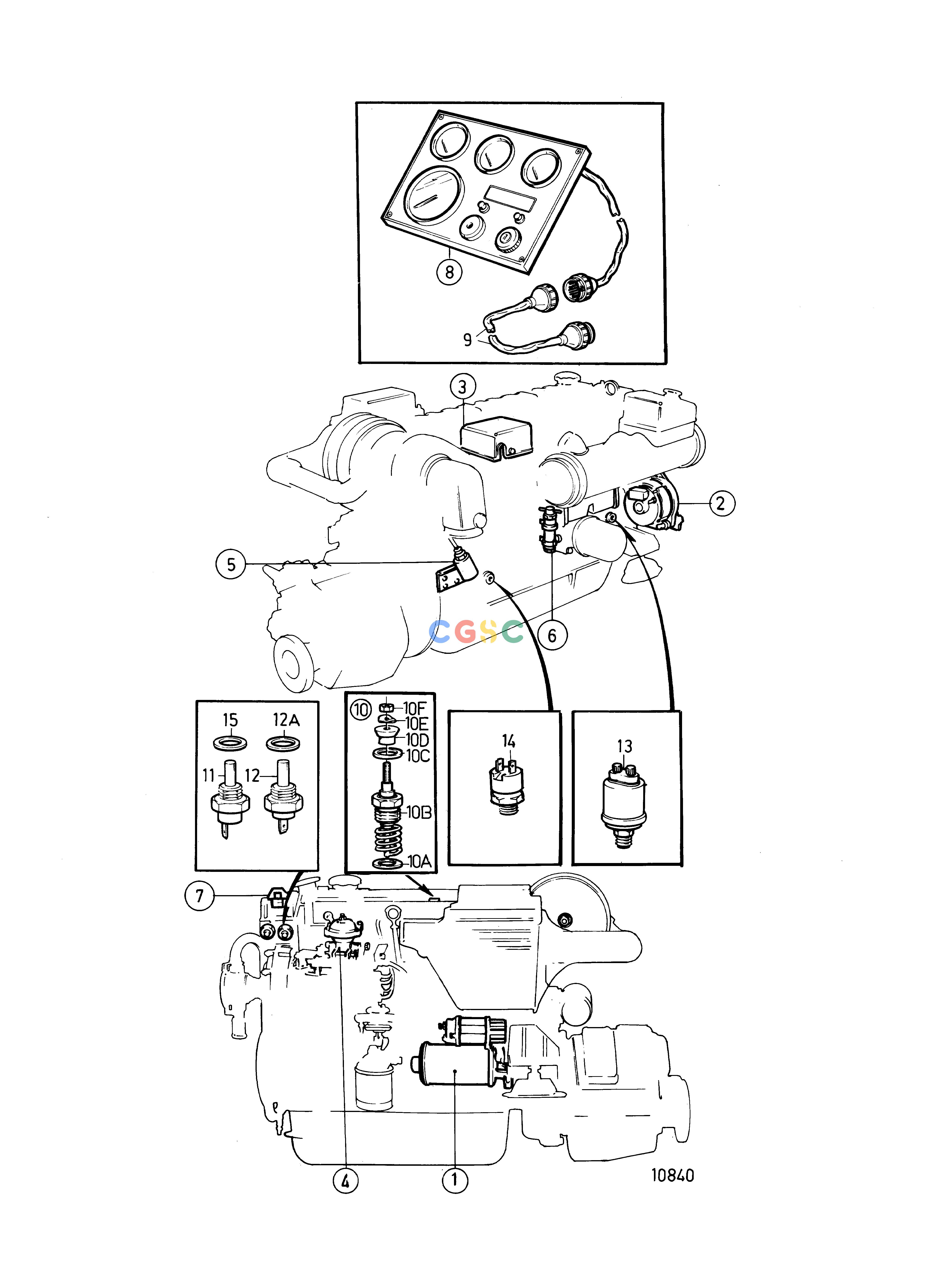 沃尔沃零件查询TMD41A; TMD41B; D41A; D41B; TAMD41A; TAMD41B; AQAD41A; AD41A; AD41B; 290A; DP-A; DP-B; DP-A1; DP-B1; SP-A; SP-A1; AD41BJ; AD41; AD41P-B; D41; TAMD41Electrical SystemElectrical System and InstrumentsEPC Volvo Penta Parts catalog