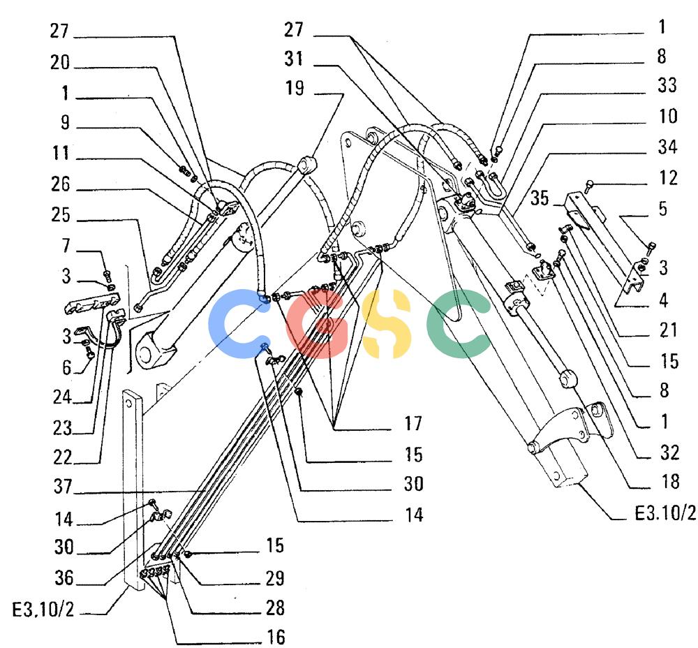 纽荷兰零件查询(FL5B) - CRAWLER LOADER (E3.02/2[002]) - HYDRAULIC SYSTEM New Holland Constructuion