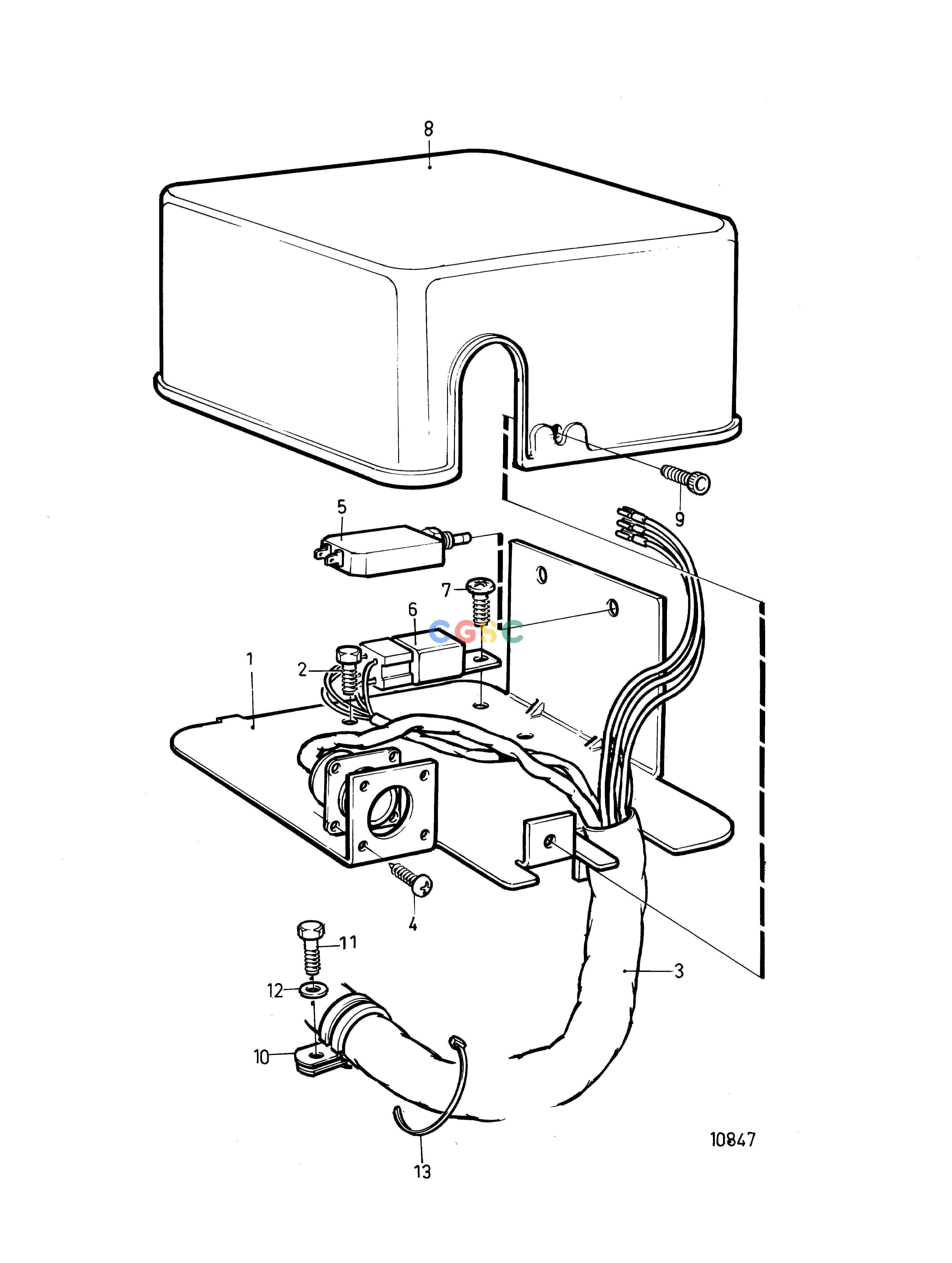 沃尔沃零件查询TMD41B; D41B; TAMD41B; AD41B; AD41BJElectrical SystemElectrical BoxEPC Volvo Penta Parts catalog