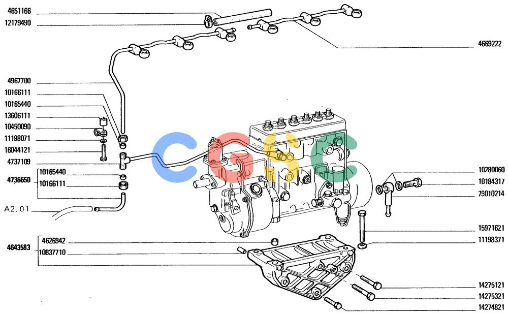 纽荷兰零件查询(FD20) - CRAWLER DOZER (A2.24[002]) - FUEL INJECTION SYSTEM New Holland Constructuion