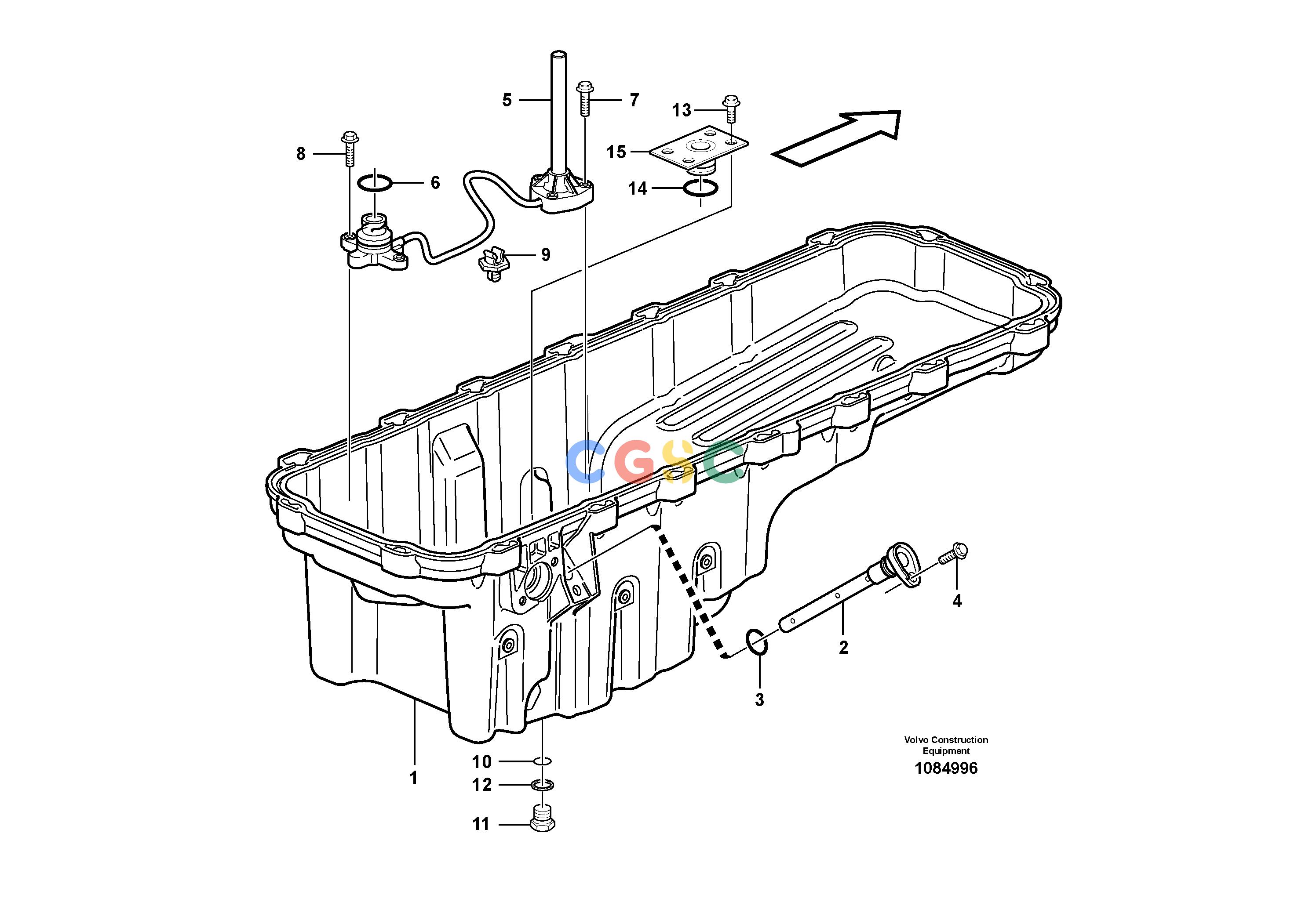 沃尔沃零件查询L150E Oil sumpS/N 8001 - 945520700024-20753977NoneNoneNoneAutodata Volvo online