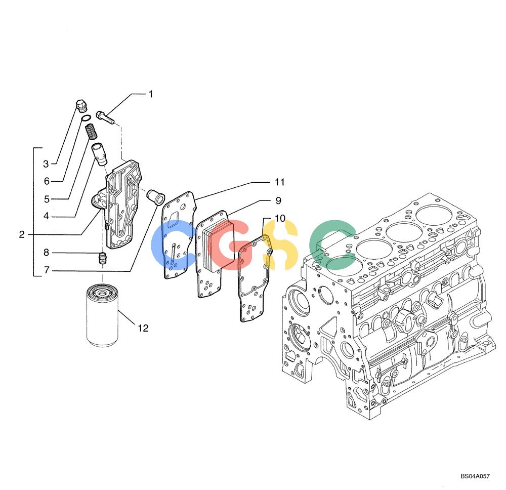 纽荷兰零件查询(E175B) - CRAWLER EXCAVATOR TIER 3 (NA) - N7DA16301 - (5/07-) (09-28[00]) - HEAT EXCHANGER - ENGINE (101570840002) New Holland Constructuion