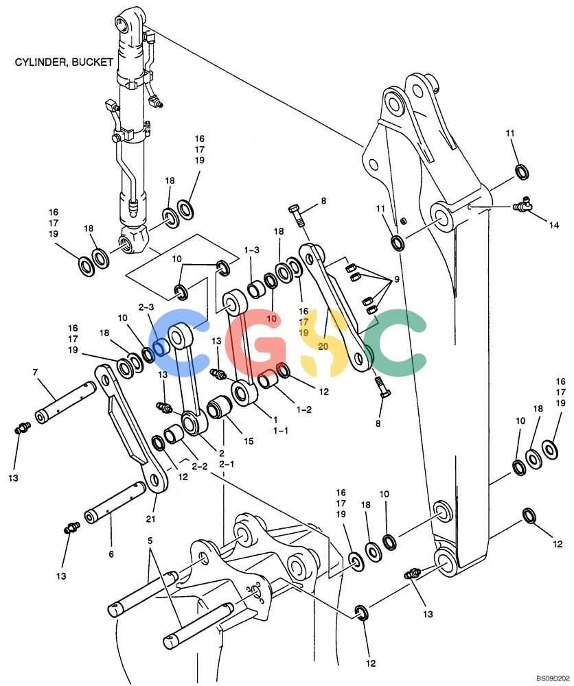 神钢零件查询(NIBBLER) - & BREAKER - SK70SR-1E SHORT RADIUS EXCAVATOR ASN YT02-04001 (4/03-12/04) (06-097[00]) - ARM GROUP, 1.65M (5FT 5IN) (NIBBLER & BREAKER), (YT12B00067F2) Kobelco