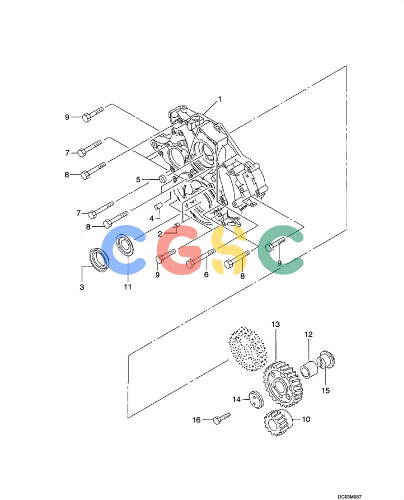 纽荷兰零件查询(E160) - CRAWLER EXCAVATOR (N.A.) (1/06-) (02 -10[00]) - GEAR HOUSING New Holland Constructuion