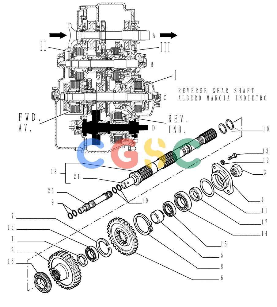纽荷兰零件查询(DC150.B) - CRAWLER DOZER TIER 2 (3/03-) (1.211[23]) - TRANSMISSION New Holland Constructuion