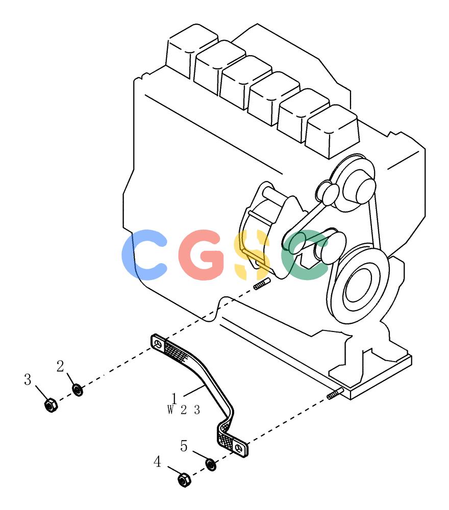 纽荷兰零件查询(EC215) - CRAWLER EXCAVATOR (11/99-) (32.254[001]) - MOTOR EARTH CABLE (S/N 721501-UP) New Holland Constructuion