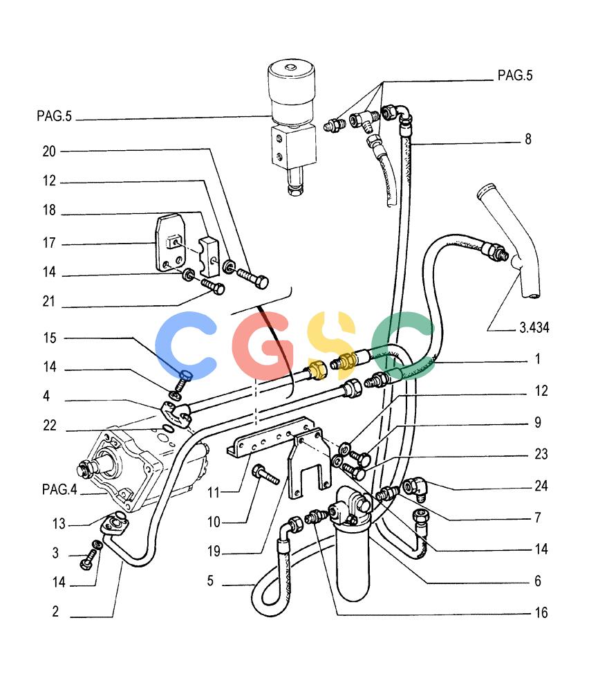 纽荷兰零件查询(FL175) - CRAWLER LOADER (N.A. VERSION) (6/92-) (3.437[03]) - CONTROL VALVE LINKAGE New Holland Constructuion