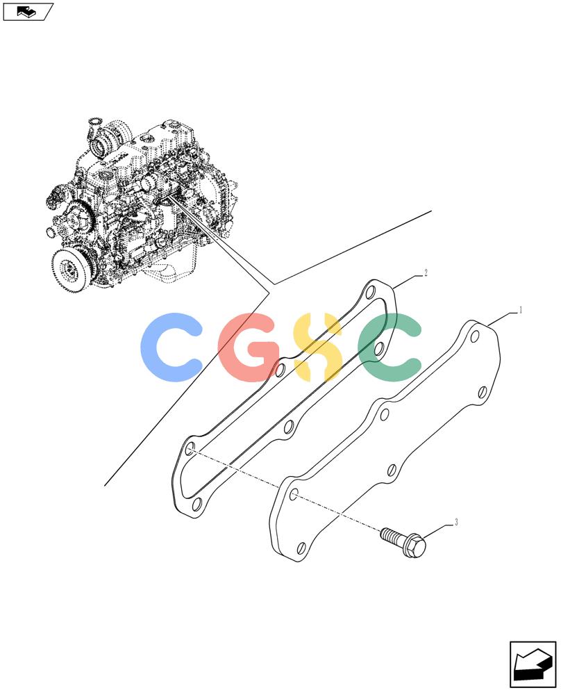 神钢零件查询(F4HFE613Z A005) - ENGINE 5801366340 - 84285367 (9/10-) (10.408.02) - HEAT EXCHANGER - ENGINE (504114494) Kobelco